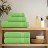 vidaXL Shower Towel Set of 2 Apple Green 100% Cotton 27.6 x 55.1 in