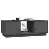 vidaXL Coffee Table Gray Solid pine wood Medium Coffee Table