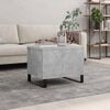 vidaXL Coffee Table Concrete Grey Engineered Wood, Metal Medium