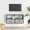 vidaXL TV Cabinet Gray Sonoma Engineered wood, Metal Compact TV Cabinet