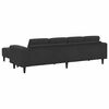 vidaXL Sofa Set Black Velvet