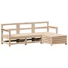 vidaXL Garden Sofa Set Natural wood Solid pine wood Large Modular