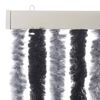 vidaXL Fly Curtain Grey and Black 22.0x72.8" Chenille