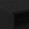 vidaXL Rolling Cabinet Black oak 60 x 48 x 81 cm Engineered wood