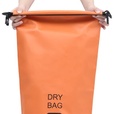 vidaXL Dry Bag Orange 5.3 gal PVC