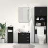 vidaXL Sink Cabinet Black Oak Engineered Wood Medium Sink Cabinet