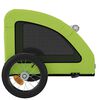 vidaXL Pet Bike Trailer Green Oxford fabric, Iron, PVC Standard Durable