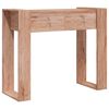 vidaXL Console Table Teak Solid Teak Wood 35.4 in Console Table
