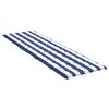 vidaXL Sun Lounger Cushion Blue and White Oxford fabric (100% polyester)