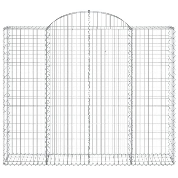 vidaXL Gabion Basket Pack of 20 Silver Galvanized iron