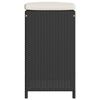 vidaXL Garden Bar Stool Set of 4 Black, Cream
