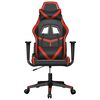 vidaXL Gaming Chair Black and Red Faux leather, metal, plywood Standard