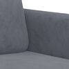 vidaXL Sofa Set Dark Grey Velvet (100% polyester), metal, textilene, plywood