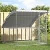vidaXL Chicken Cage Silver 6.56 x 6.56 x 6.56 ft Galvanised Steel