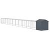 vidaXL Chicken Cage Anthracite Galvanized Steel Large Durable