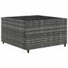 vidaXL Patio Lounge Set Set of 8 Gray Poly rattan Large