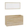 vidaXL Bathroom Furniture Set Sonoma Oak and White