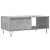 vidaXL Coffee Table Concrete Gray Engineered wood Medium Coffee Table