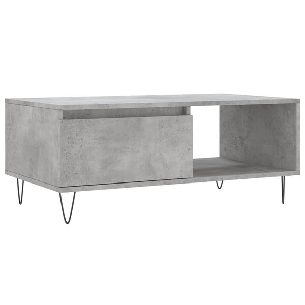 vidaXL Coffee Table Concrete Gray Engineered wood Medium Coffee Table