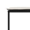 vidaXL Garden Stool Set of 4 Black