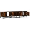 vidaXL TV Cabinet Smoked oak Engineered wood, metal Large TV Cabinet