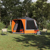 vidaXL Camping Tent Gray and orange 420 x 420 x 227 cm Polyester