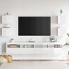 vidaXL TV Cabinet Set of 4 Glossy White Engineered Wood Tiny