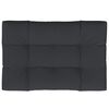 vidaXL Pallet Cushion Black 100% polyester 47.2 x 31.5 in
