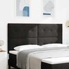 vidaXL Headboard with LED Strip Lights Adjustable Black 35.4" Velvet