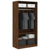 vidaXL Wardrobe Brown Oak Engineered Wood Standard Wardrobe