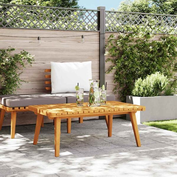 vidaXL Garden Coffee Table Golden brown Solid acacia wood