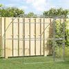 vidaXL Dog Kennel Silver 6.56 x 6.56 x 6.56 ft Galvanised steel