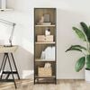 vidaXL Book Cabinet Sonoma oak Engineered wood, metal