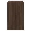 vidaXL Shoe Cabinet Brown Oak Engineered Wood Compact Shoe Cabinet