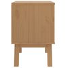 vidaXL Bedside Cabinet White and brown