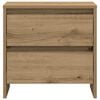 vidaXL Bedside Cabinet 2 pcs Artisan Oak 17.72 x 13.39 x 17.52 in