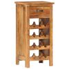 vidaXL Wine Cabinet 15.7"x11.8"x31.5" Solid Acacia Wood
