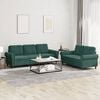 vidaXL Sofa Set Dark Green