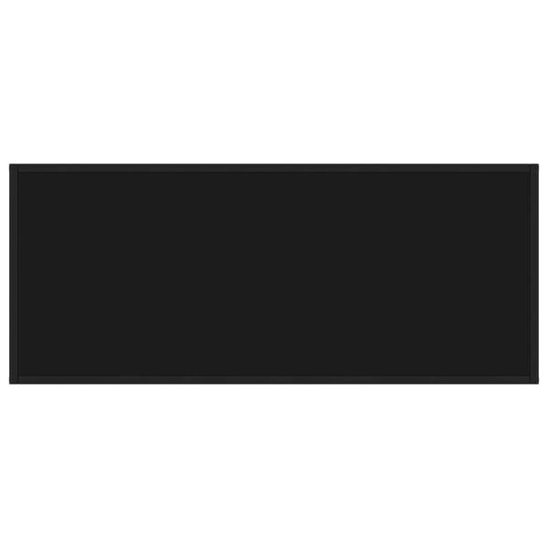 vidaXL Coffee Table Black Tempered glass Medium Durable Coffee Table