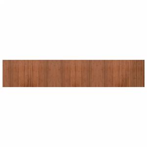 vidaXL Rug Brown Bamboo, Polypropylene 23.6x118.1 in Non-slip Rug
