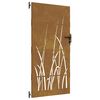 vidaXL Garden Gate 33.5x78.7" Corten Steel Grass Design