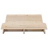 vidaXL Sun Lounger 80.7"x43.3"x12.4" Solid Wood Pine
