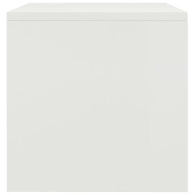 vidaXL Bedside Cabinet White 15.7"x11.8"x11.8" Engineered Wood