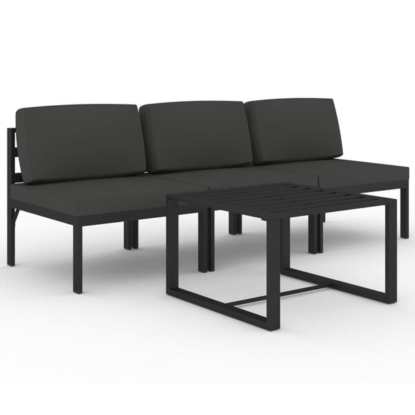 vidaXL Garden Lounge Set Anthracite