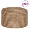 vidaXL Rope 100% Jute 0.6" 3937"