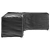 vidaXL Garden Furniture Cover Set of 2 Black Polyethylene, Aluminum