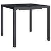 vidaXL Garden Dining Set Anthracite Powder-Coated Steel 3 Piece Set