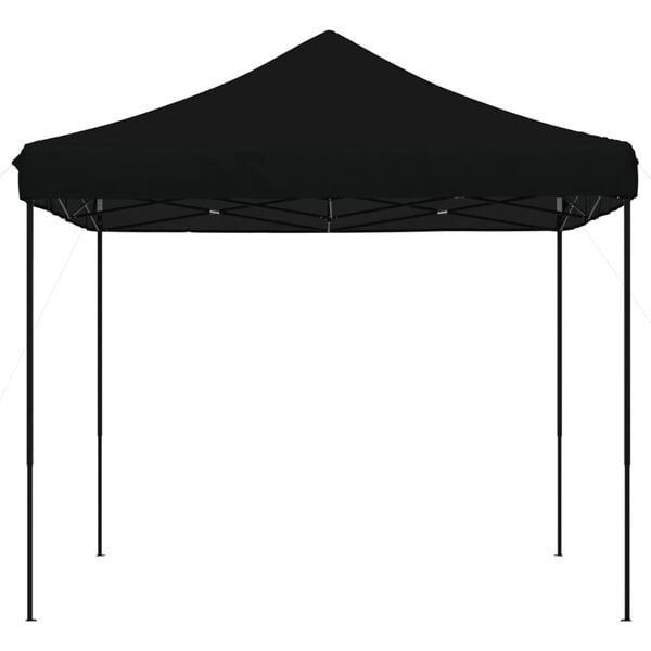 vidaXL Foldable Party Tent Pop-Up Black 115.0x115.0x124.0"