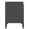 vidaXL TV Cabinet Gray Engineered wood, metal Medium TV Cabinet
