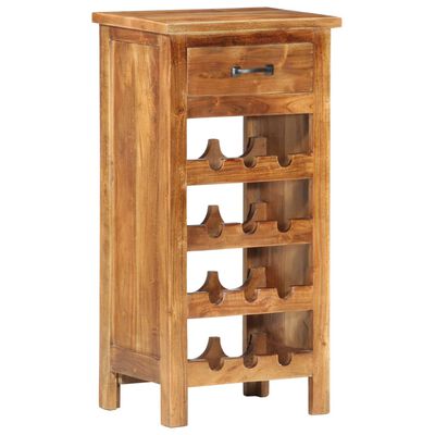 vidaXL Wine Cabinet 15.7"x11.8"x31.5" Solid Acacia Wood